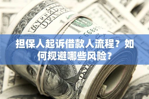 济南担保人起诉借款人流程？如何规避哪些风险？