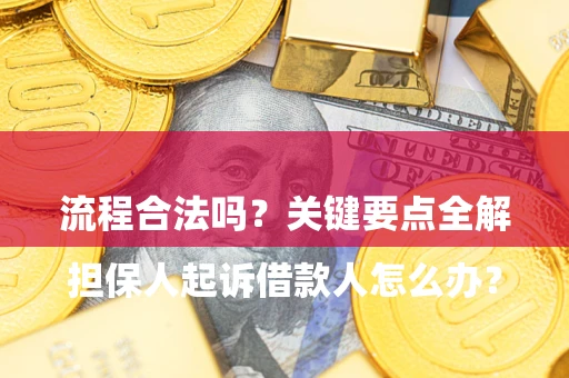 济南

担保人起诉借款人怎么办？流程合法吗？关键要点全解析